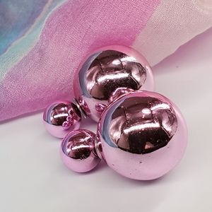 Bright Pink Jewelry Koons Ballon Earrings Hypoallergic Studs Pink